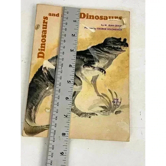 VTG Dinosaurs and More Dinosaurs Paperback Book M Jean Craig 1st Printing 1965 - Picture 4 of 6
